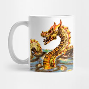 Hand-drawn Dragon Mug